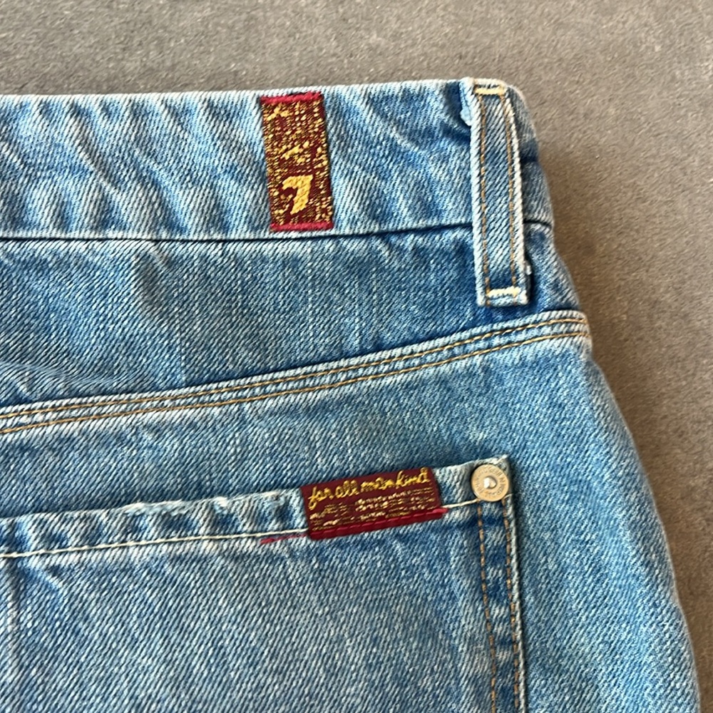 7 for all Mankind denim mini skirt size 25 - Picture 5 of 8